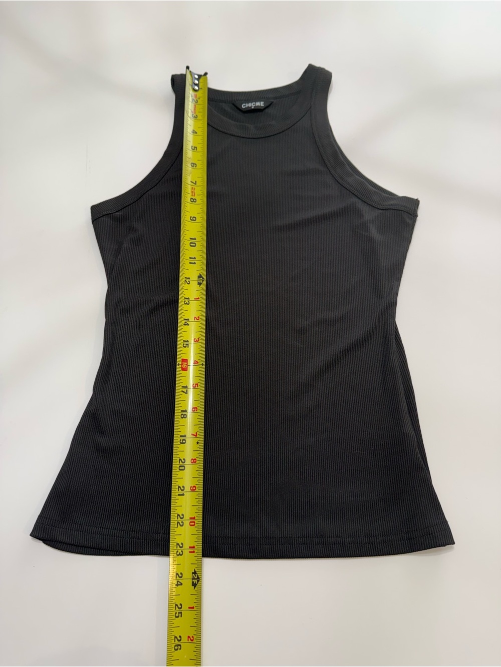 Chicme Black Ribbed Tank Top – Size Medium - Picture 4 of 7